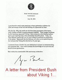 a letter from President Bush