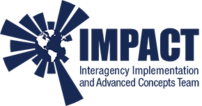 Logo for IMPACT, Interagency Implementation and Advanced Concepts Team