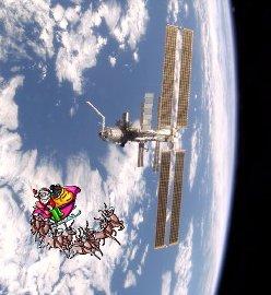 Santa and the International Space Station