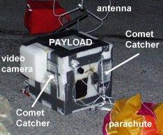 the recovered balloon payload at the Chattanooga Airport