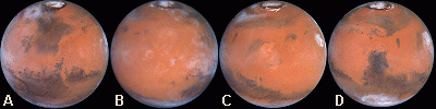 Hubble images of Mars